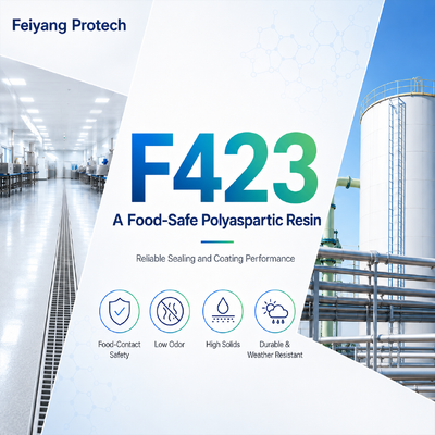 F423 — Безопасная для пищевых продуктов полиаспарагиновая смола для надежной герметизации и покрытия.